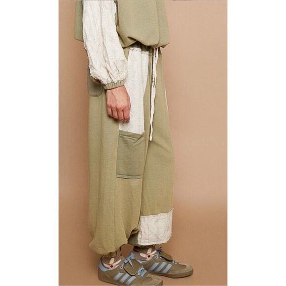 New! POL Patchwork Jogger Pants – Size Small